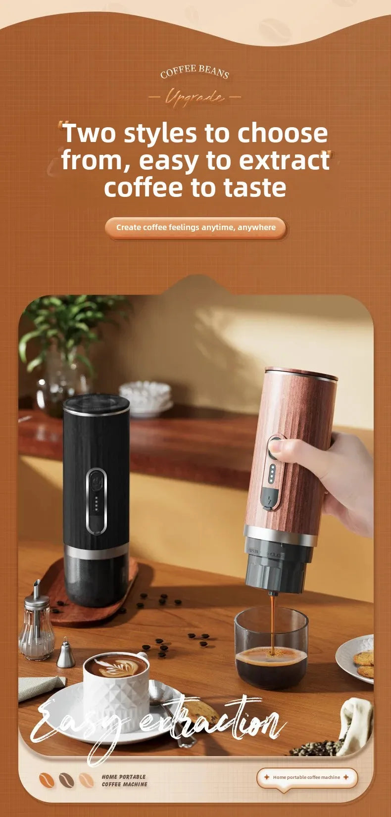 Elevate Your Coffee Experience with Our Portable Capsule Coffee Machine!