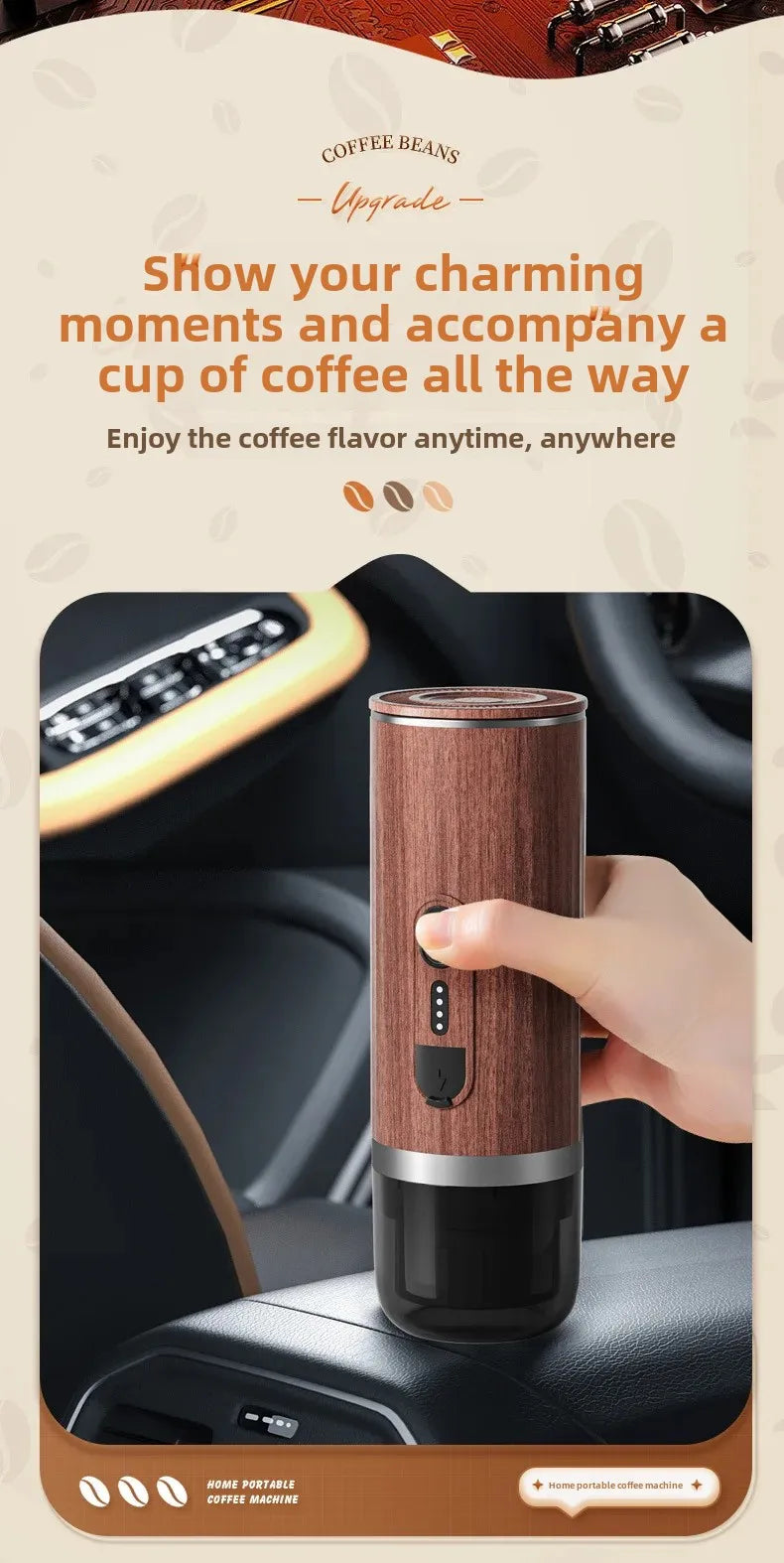 Elevate Your Coffee Experience with Our Portable Capsule Coffee Machine!